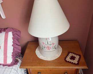 End table and lamp