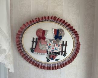 Needlepoint wall decoration
