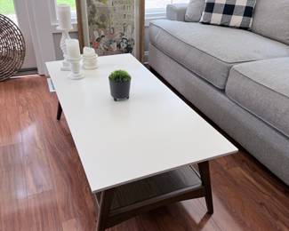 Mid-Century Modern Style Coffee Table with Lower Shelf