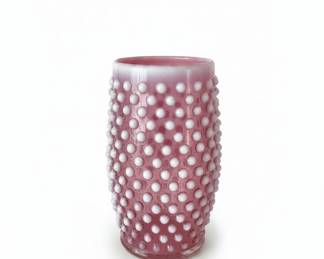 Photo 2 of 4 - Hobnail Fenton Glass Pitcher and Tumblers Set