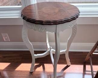 Vintage Mahogany and Painted Occasional Table
