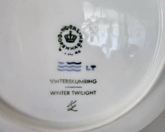 Royal Copenhagen "Winter Twilight" Collector Plate