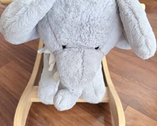 Pottery Barn Kids Elephant Plush Rocker