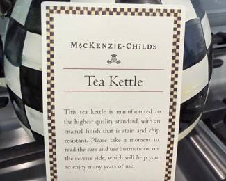 Mackenzie-Childs Courtly Check Tea Kettle
