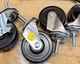 Assorted Casters with Threaded Stems