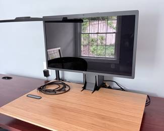 Electric Standing Desk Converter with Monitor Stand