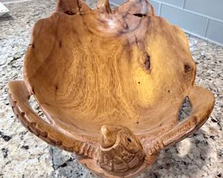 Photo 1 of 2 - Double Turtle Wooden Bowl