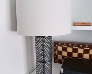 Textured Cylinder Table Lamp