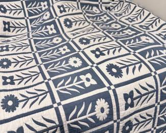 Indigo and White Floral From: Quince