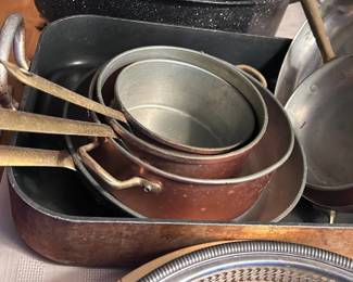 Copper pots and pans