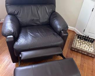Leather recliner