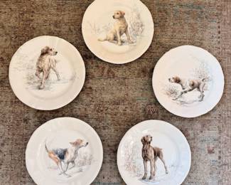 Gien France Sporting Dog Plates
