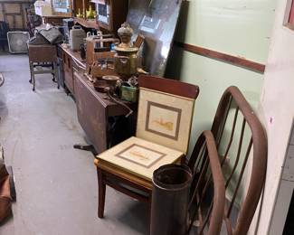 Metal bed frame, vintage art
