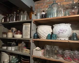 Vtg Bottles and Crocks