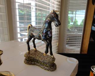 Vintage Cloisonne Horse