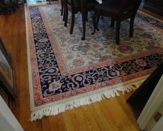 Rug is 10 x 13 and clean