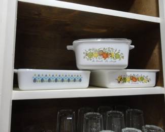 Vintage Fire King "Swiss Chalet"/Corning Ware