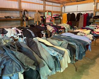 Additional building loaded with clothing! Many new items.