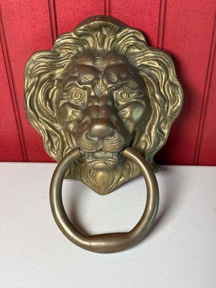 001 hugebrasslionheaddoorknocker