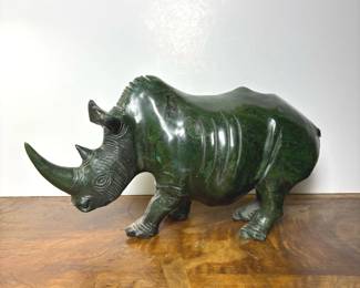 288 handcarvedstonerhinosculpture