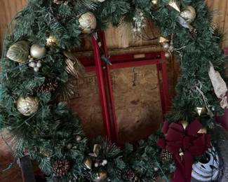 590 xl43artificialchristmaswreathwithl
