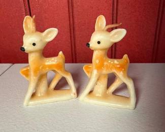 138 vintagedeerfigurinecandlespair