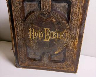 373 antique1881familyholybibleornateem