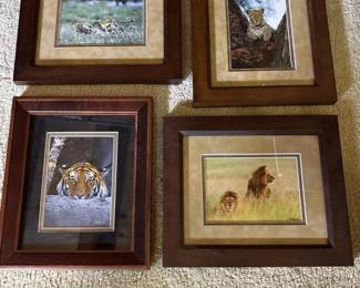 097 setof4framedwildlifeprintsbywaldo