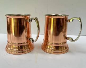 254 pairgodingercoppertankardmugs