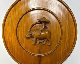 310 handcarvedwoodenwallplaquewithbuff