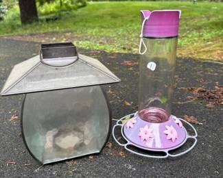 225 purplepinkglasshummingbirdfeederand