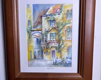 407 11x1275framedwatercoloraugustingr