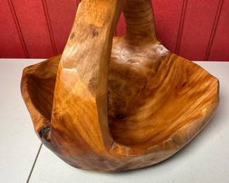 139 carvedwoodenbasketbowlwithhandle