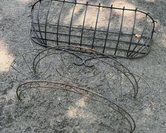 544 metalgardenplantsetwallbasketcurve