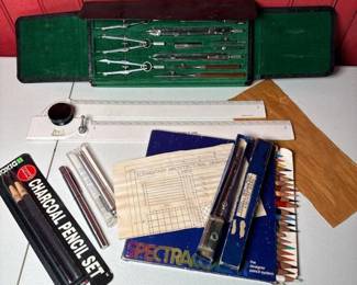 140 vintagedraftingtoolsset