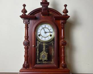 514 mechanicalmantelclock31daywindupw