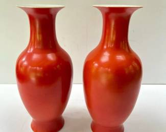 008 pairofchineseporcelainoxbloodvases