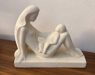 Haeger Mother and Child Sculpture