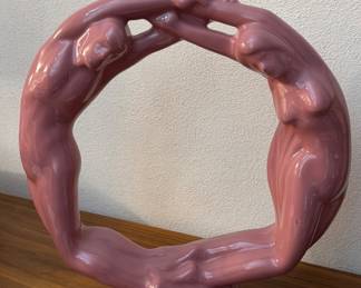 Haeger Art Deco Lover's Circle 302 Sculpture