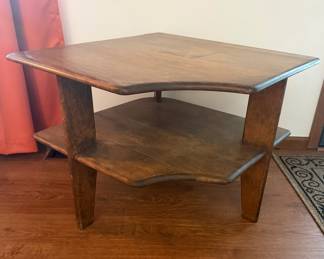 MCM Heywood Wakefield 2 Tier Corner End Table Side Table