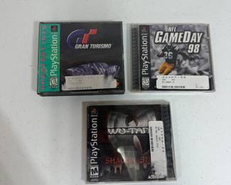 PS1 Games- Gran Turismo, NFL Gameday 98, Wu-Tang Shaolin Style