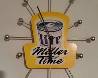 Miller Lite Miller Time Wall Clock