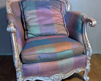 Silver Gilt French Style Chair