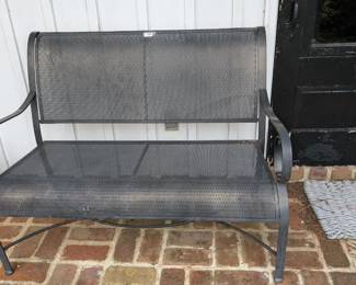 Outdoor Metal Settee