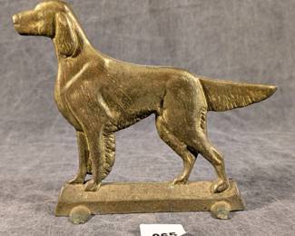 Brass Dog Doorstop