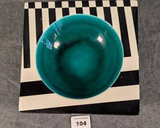 Memphis Style Art Pottery Bowl