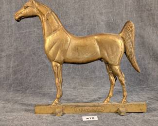 Brass Horse Door Stop