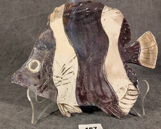North Carolina Raku Pottery Fish