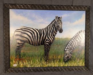 Lucre Chura Zebra Painting