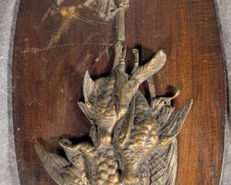 Brass Hunting Bounty Plaque